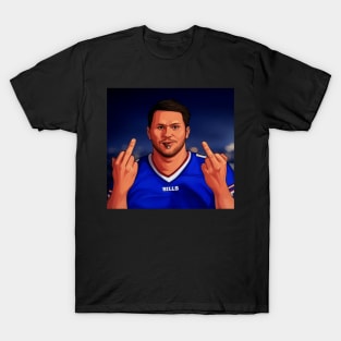 Josh Allen Flipping Off T-Shirt